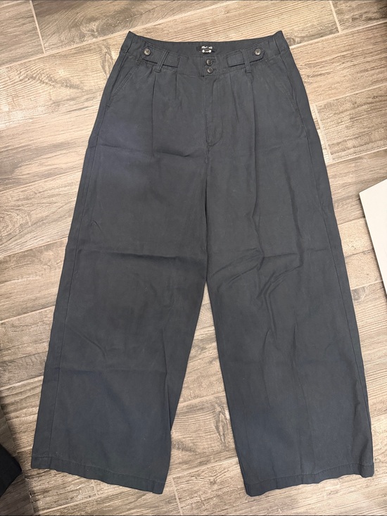 Madewell Pants - Madewell Men's Dark Gray Wide-Leg Chinos